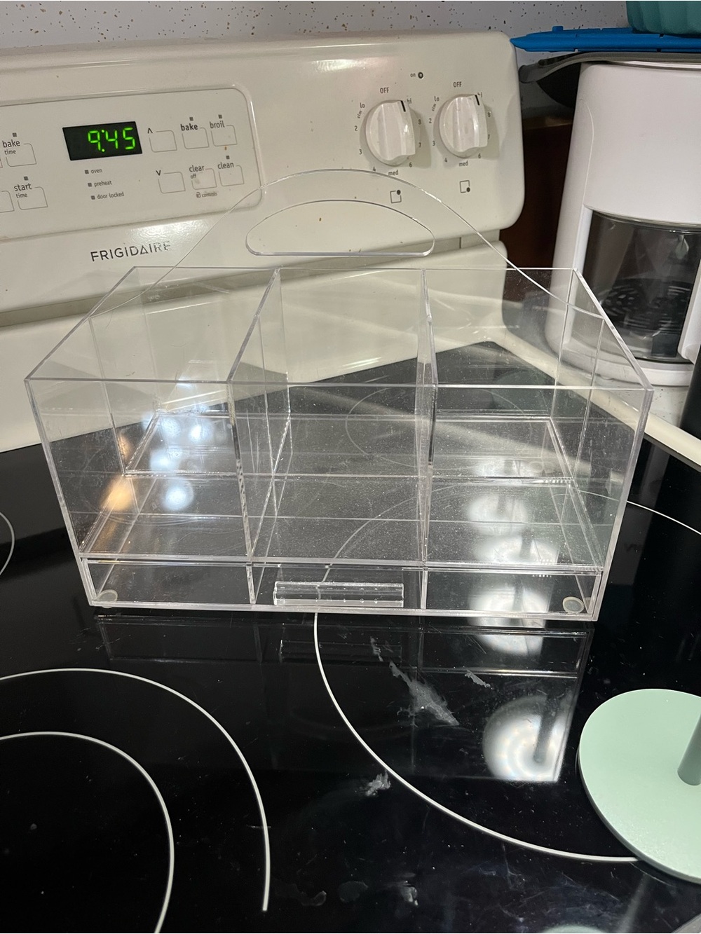 Clear Acrylic 6-Compartment Countertop Organizer - Brand Unspecified